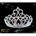 Bonne réputation usine directement mariage robe nuptiale tiara strass couronne en cristal